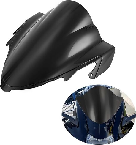 PSLER Motorcycle Windshield for Hayabusa GSXR1300 2021 2022, Hayabusa Windscreen Screen Faring Front Fairing Deflector for GSXR 1300 GSX-R GSX-R1300 2021 2022(Black) in Saudi Arabia