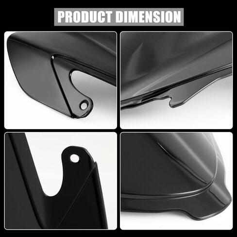 PSLER Motorcycle Windshield for Hayabusa GSXR1300 2021 2022, Hayabusa Windscreen Screen Faring Front Fairing Deflector for GSXR 1300 GSX-R GSX-R1300 2021 2022(Black) in Saudi Arabia