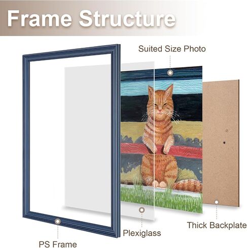 إطار Gulethun 24x36 ، إطارات صور التصميم الحديثة الانتقالية ، 24 × 36 إطار الملصقات الريفية للديكور المنزلي ، وإطارات صور عتيقة ذهبية ، وشاشة أفقية أو عمودية ، اختر الحجم واللون in Kuwait