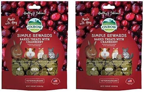 Oxbow Simple Rewards Strawberry Small Animal Treat 0.5 oz (Pack of 2) in Saudi Arabia