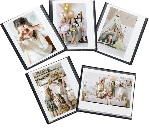 Magnetic Picture Frame Refrigerator Magnets for Polaroid 600 and Fujifilm Instax Wide 300 Film, for Metal Fridge Cabinet Lockers, 5 Pieces. (White) in Kuwait