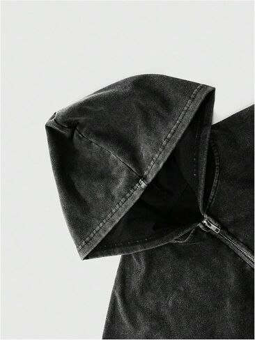 SOLY HUX Men's Vintage Full Zip Hoodie Long Sleeve Hooded Lightweight Sweatshirts Casual Fall Jacket in Saudi Arabia