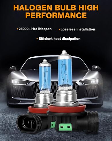 For Mitsubishi Outlander 2014-2020 Halogen Light Bulbs, 9005 HB3 High Beam+H7 Low Beam Headlight Bulbs Front Light, Super Bright Headlight Replacement Bulbs, Plug and Play, 4PCS in Kuwait