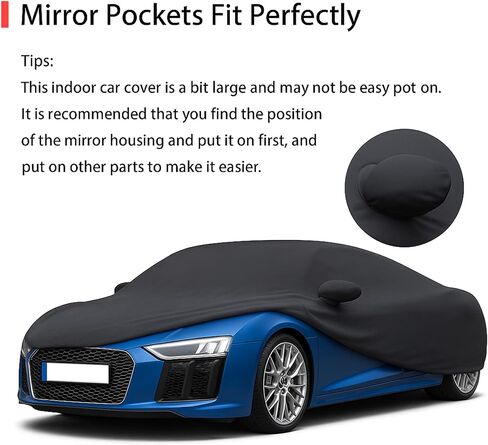 تغطية سيارة ناعمة مخصصة للملحقات Audi R8 2006-2025 مع جيب المرآة لعرض سيارة مرآب للمرآب تحت الأرض وحماية غبار التخزين الداخلية in Saudi Arabia