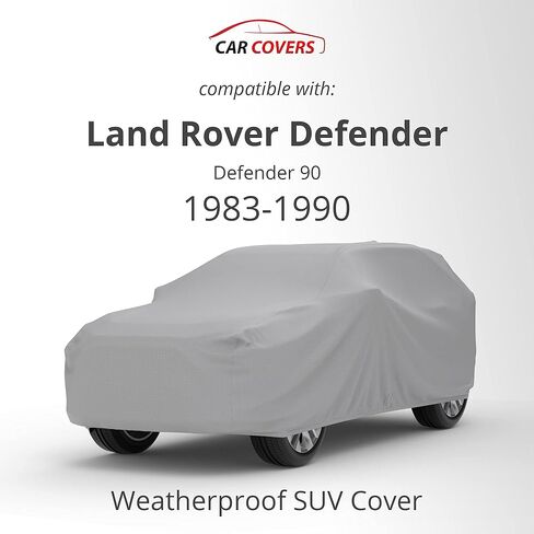 CARCOVERS WEATHPROINGER COVER SUV وضمان متوافق مع Land Rover 1994-1997 Defender 90 2 Door- Outdoor Cover Cover Cable Lock Excalsions أفضل من مقاومة المياه in Kuwait
