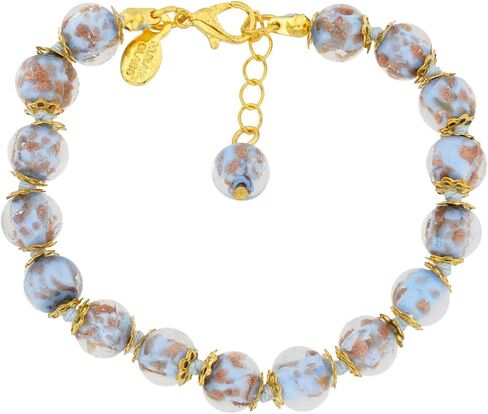 كوب من البندقية Murano Glass Sommerso Bracelet - Periwinkle in Saudi Arabia