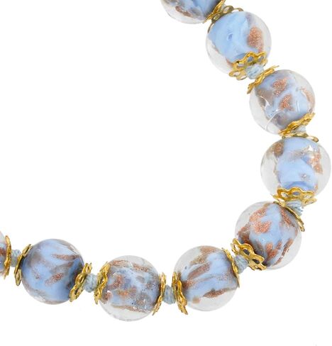 كوب من البندقية Murano Glass Sommerso Bracelet - Periwinkle in Saudi Arabia