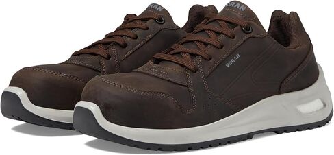 Men's Leather Comp Toe Work Shoe Lightweight Durable Comfortable Ergonomic EH Slip Resistant Safety Footwear for Warehouse & Manufacturing in Saudi Arabia