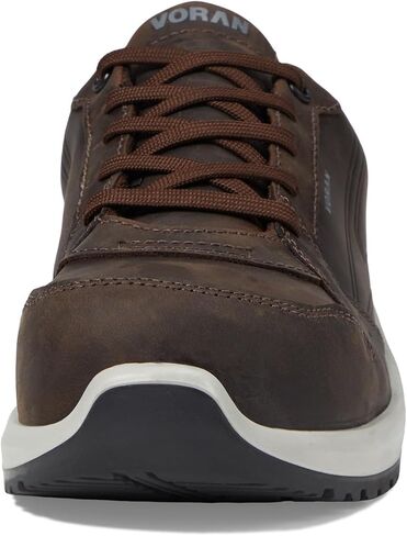 Men's Leather Comp Toe Work Shoe Lightweight Durable Comfortable Ergonomic EH Slip Resistant Safety Footwear for Warehouse & Manufacturing in Saudi Arabia