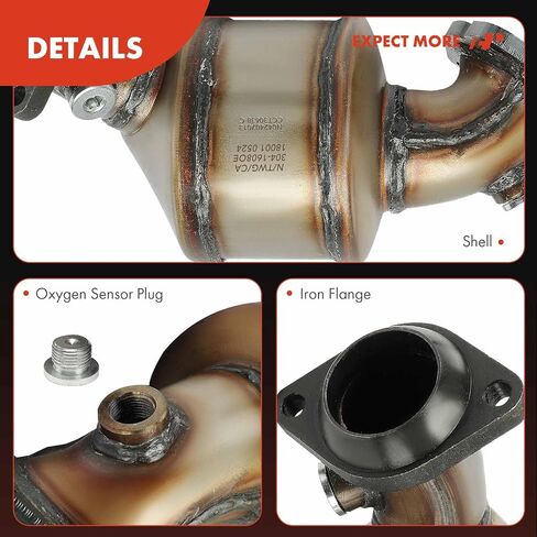 A-Premium 2-PC المحول الحفاز اليساري واليمين مع طقم حشية تتوافق مباشرة مع Ford Explorer 2013-2019 ، مرافق اعتراض الشرطة 2014-2019 ، 3.5L ، E.P.A. متوافق in Saudi Arabia