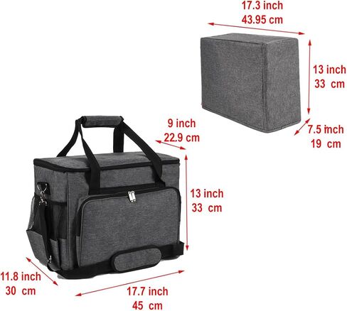 YELAIYEHAO home Sewing Machine Case Travel Case for Sewing Machine and Accessories Compatible with Most Standard Singer, Brother, Janome, Sewing Accessories Bag Sewing Machine Carrying Case in Kuwait