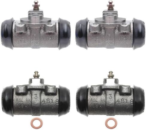 Front Drum Brake Wheel Cylinder - Front Rear Drum Brake Wheel Cylinder Kit Brake Wheel Cylinder 4PC Compatible with Dodge WC 1947 Replaces 01271431, 1271431, 5473091 in Saudi Arabia