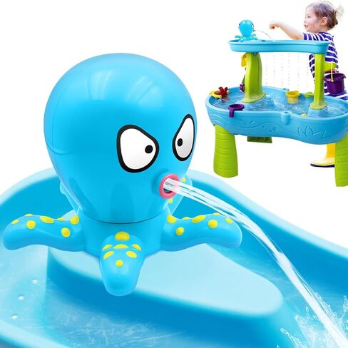 Octopus Water Table Pump, Battery Powered Water Pump for Water Table 3 Hours Non-Stop Fun Summer Outdoor Water Toys Outside Water Play Table Accessories for Toddlers Kids（Green） in Kuwait