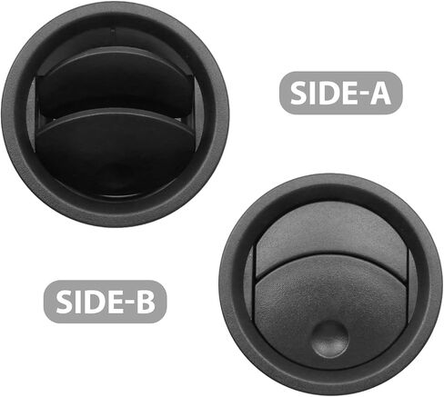 4 Pcs Dashboard Air Conditioning AC Heater Vent Replacement for Ford F Series 150 2004-2008, Replaces 8L3Z19893BA 8L3Z-19893-BA (Black) in Saudi Arabia