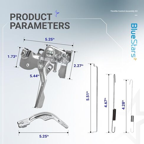 مجموعة مجموعة مجموعة Bluestars Throttle Control - متوافقة مع Honda GX160 GX200 GX120 Predator 212CC Coleman Baja 196CC CT200U BT200X KT196 MB165 MB200 MINI MINI BIKE in Saudi Arabia
