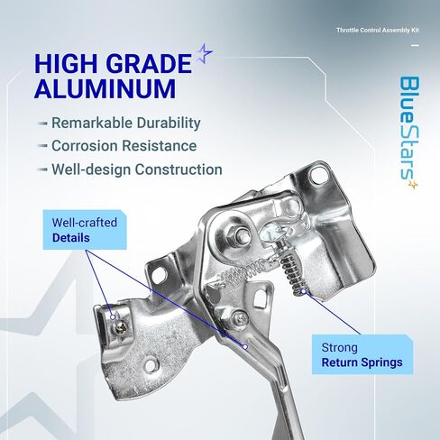 مجموعة مجموعة مجموعة Bluestars Throttle Control - متوافقة مع Honda GX160 GX200 GX120 Predator 212CC Coleman Baja 196CC CT200U BT200X KT196 MB165 MB200 MINI MINI BIKE in Saudi Arabia