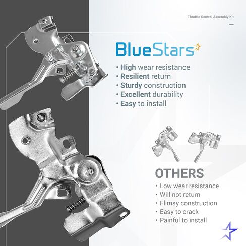 مجموعة مجموعة مجموعة Bluestars Throttle Control - متوافقة مع Honda GX160 GX200 GX120 Predator 212CC Coleman Baja 196CC CT200U BT200X KT196 MB165 MB200 MINI MINI BIKE in Saudi Arabia