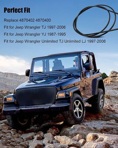 Throttle Hand Control Kit Replace 4870402 4870400 Fit for Jeep Wrangler TJ Unlimited TJ/LJ 1997-2006 Fit for YJ 1987-1995 in Saudi Arabia