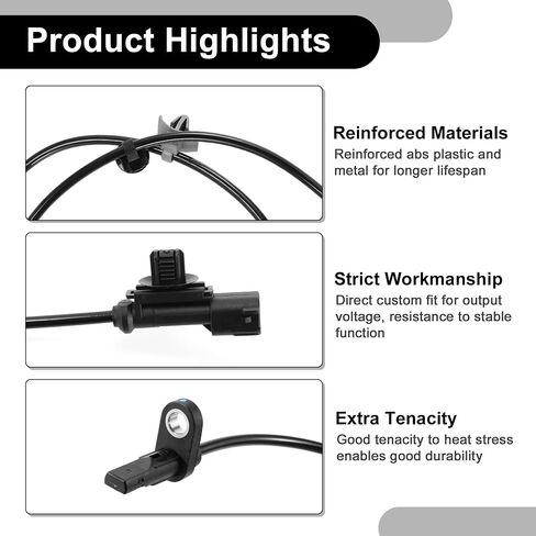 ABS Wheel Speed Sensor Front Left or Front Right ABS Sensor Anti-Lock Braking System Sensor No.AE8Z2C204B for Ford Fiesta 2014-2019 in Saudi Arabia