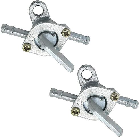 Set of 2 Inline Petcock On Off Fuel Valve Shutoff Switch Compatible With Coleman AT125-B Kid's Children's Small ATV Quad in Saudi Arabia
