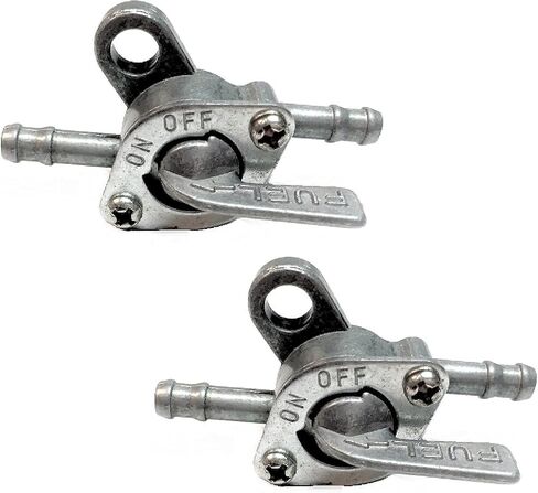 Set of 2 Inline Petcock On Off Fuel Valve Shutoff Switch Compatible With Coleman AT125-B Kid's Children's Small ATV Quad in Saudi Arabia