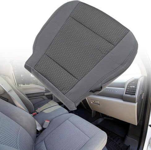 Driver Bottom Cloth Gray Replacement Seat Cover Fit for Ford F250 F350 F450 F550 XLT 2017 2018 2019 2020 2021 in Saudi Arabia