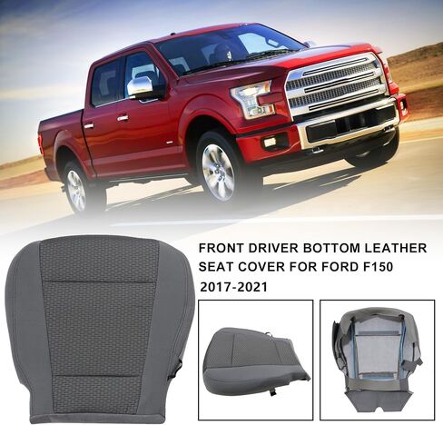 Driver Bottom Cloth Gray Replacement Seat Cover Fit for Ford F250 F350 F450 F550 XLT 2017 2018 2019 2020 2021 in Saudi Arabia