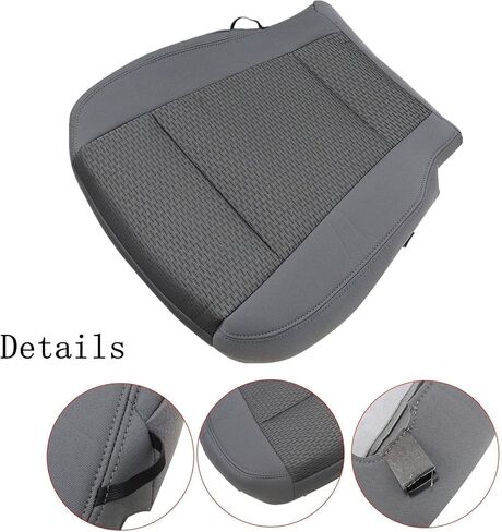Driver Bottom Cloth Gray Replacement Seat Cover Fit for Ford F250 F350 F450 F550 XLT 2017 2018 2019 2020 2021 in Saudi Arabia
