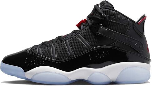 Jordan 6 Rings Mens Shoes Size-11.5 Black/University Red-white in Saudi Arabia