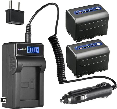 بطارية Kastar NP-QM71D وشاحن تيار متردد LCD متوافق مع Sony CCD-TRV20، CCD-TRV22، CCD-TRV23، CCD-TRV24، CCD-TRV25، CCD-TRV30، CCD-TRV33، CCD-TRV38، CCD-TRV39 ، سي سي دي-TRV40، سي سي دي-TRV50 in Saudi Arabia