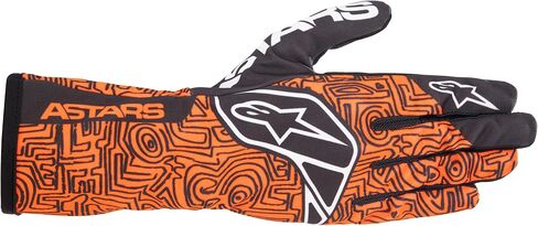 Alpinestars Tech-1 K Race V2 القفازات العمودية العمودية (كبيرة ، برتقالية/أسود) in Saudi Arabia