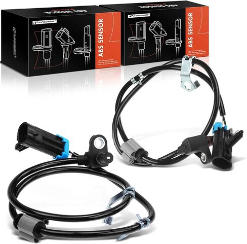 A-Premium ABS Wheel Speed Sensor Compatible with Chevrolet, GMC Models - Astro 2003-2005, Safari 2003-2005, AWD - Front Driver and Passenger Side, Replace# 15112458, 15058370 2-PC Set in Saudi Arabia