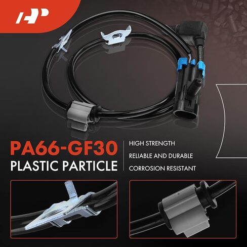 A-Premium ABS Wheel Speed Sensor Compatible with Chevrolet, GMC Models - Astro 2003-2005, Safari 2003-2005, AWD - Front Driver and Passenger Side, Replace# 15112458, 15058370 2-PC Set in Saudi Arabia