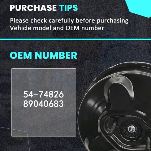 Vacuum Power Brake Booster 54-74826 compatible with Cadillac Escalade ESV EXT Chevy Avalanche Tahoe Silverado GMC Sierra Yukon XL 2003-2006 18044447186 in Saudi Arabia