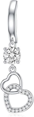 Butterfly Cross Shark Belly Button Ring 925 Sterling Silver Flaceer Belly Rings Dangle Dangle Ring Hypoallergenic Dietcing Percing Heiber Bely Healder for Women in Kuwait
