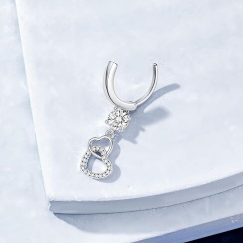 Butterfly Cross Shark Belly Button Ring 925 Sterling Silver Flaceer Belly Rings Dangle Dangle Ring Hypoallergenic Dietcing Percing Heiber Bely Healder for Women in Kuwait