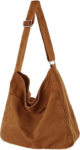 Canvas Crossbody Shoulder Bag Casual Hobo Bag Travel Tote Bag Messenger Bags Cute Large Purse for Women in Kuwait