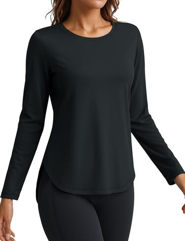 TACVASEN Women's Sun Shirt UPF 80+ Long Sleeve UV Protection Workout Shirt Lightweight Quick Dry Athletic Hiking Top in Saudi Arabia