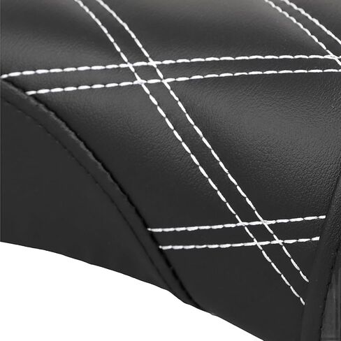 Black Rear Leather Passenger Pillion Seat For Suzuki Intruder Volusia VL800 2001-2004 & Boulevard C50 2004-2013 in Saudi Arabia