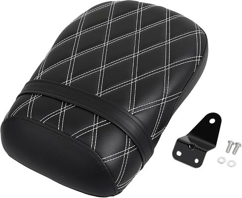 Black Rear Leather Passenger Pillion Seat For Suzuki Intruder Volusia VL800 2001-2004 & Boulevard C50 2004-2013 in Saudi Arabia