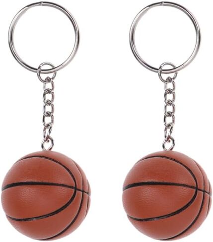 Kisangel 2PCS كرة السلة لكرة السلة Keychain Sports Ball keycain backpack bendanc in Kuwait