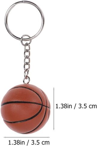 Kisangel 2PCS كرة السلة لكرة السلة Keychain Sports Ball keycain backpack bendanc in Kuwait