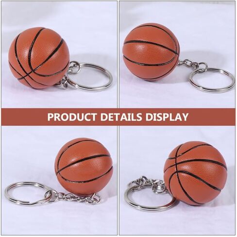 Kisangel 2PCS كرة السلة لكرة السلة Keychain Sports Ball keycain backpack bendanc in Kuwait