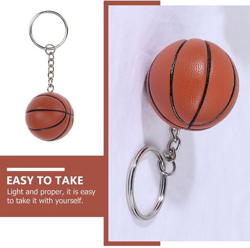 Kisangel 2PCS كرة السلة لكرة السلة Keychain Sports Ball keycain backpack bendanc in Kuwait