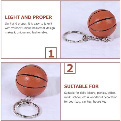 Kisangel 2PCS كرة السلة لكرة السلة Keychain Sports Ball keycain backpack bendanc in Kuwait
