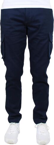 Men's Flex-Stretch Cotton Cargo Pants, 31-Inch Inseam - Comfortable and Durable in Kuwait