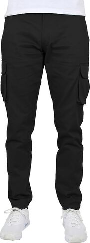 Men's Flex-Stretch Cotton Cargo Pants, 31-Inch Inseam - Comfortable and Durable in Kuwait
