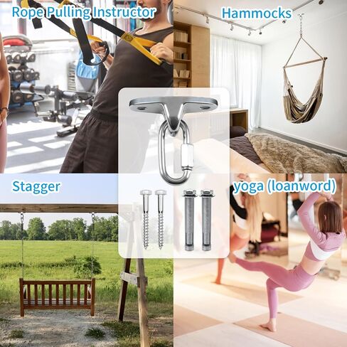 2 Heavy Duty Swing Hangers Swing Brackets Wooden and Concrete Bolts 2000 lb Capacity Playground Porch Yoga Seat Trapeze SwingSets Indoor Outdoor in Saudi Arabia
