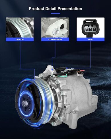 ضاغط ECCPP A/C مع Clutch 2013-2015 لـ Acura ILX 2.0L 2012-2015 لـ Honda Civic 1.8L AC ضاغط in Saudi Arabia