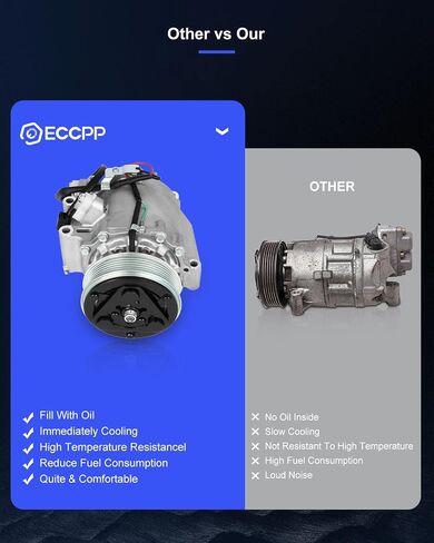 ضاغط ECCPP A/C مع Clutch 2013-2015 لـ Acura ILX 2.0L 2012-2015 لـ Honda Civic 1.8L AC ضاغط in Saudi Arabia